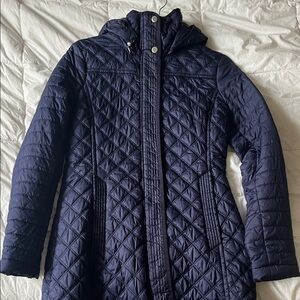 Vintage Marc New York Quilted Navy Puffer Jacket